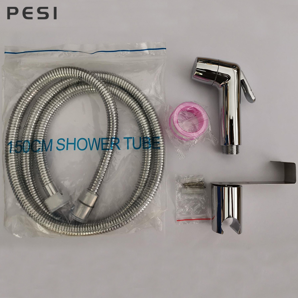 Hemtvätt Bidet Sprayer Set Accessories Car Hand Hålls Easy Install Abs Pet Toalett Badrum Dusch Diaper Cleaning Slanghållare.