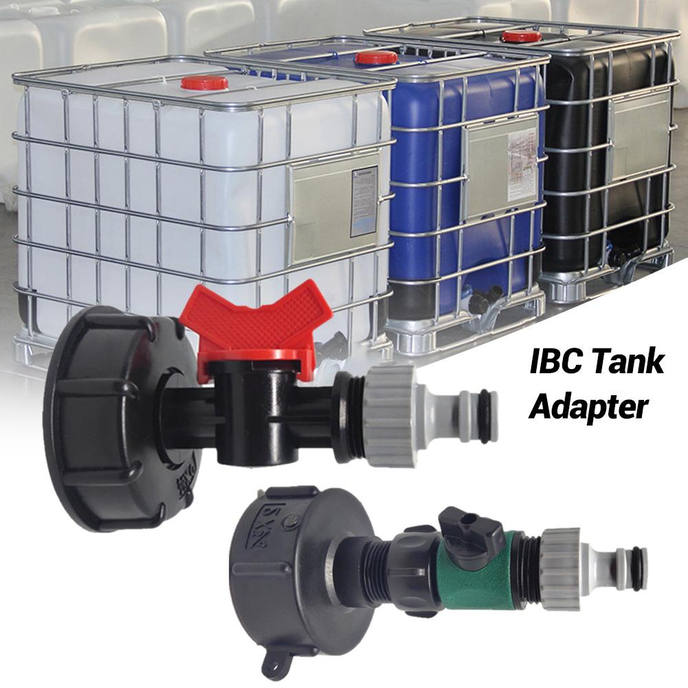 IBC Tank Adapter 3/4 '' Trådanslutningsutbyte Ventil Montering av trädgårdsslang Snabbventilanslutningsbeslag