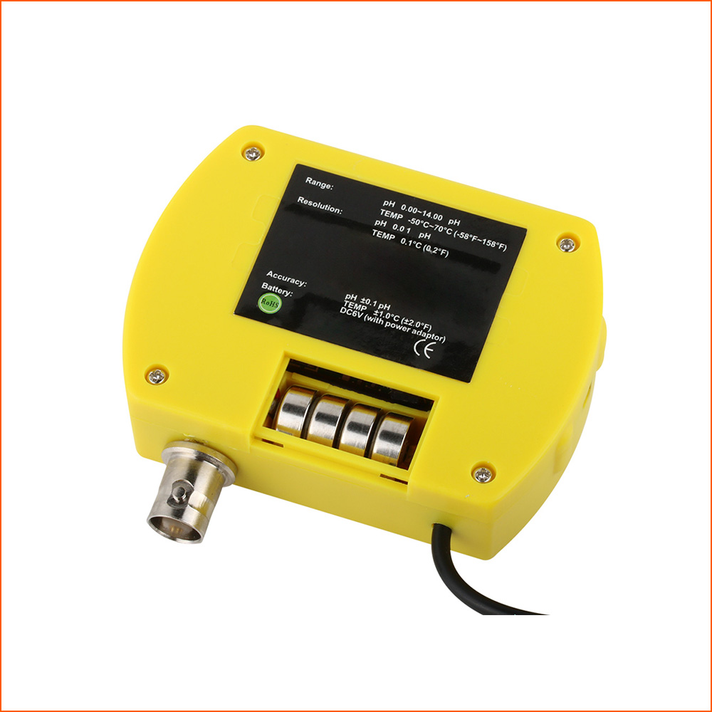 Online pH Temp Meter Portable LCD Digital Water 0.01ph Meter Tester Acidimeter Aquarium Quality Monitor med bakgrundsbelysning