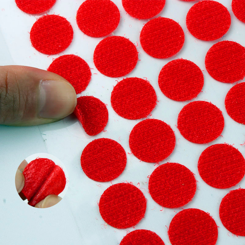 coloré d'auto-adhésif Dots 10 mm de collecte de colle magique, disque d'autocollant rouge vert rouge boucle ronde rond boucle