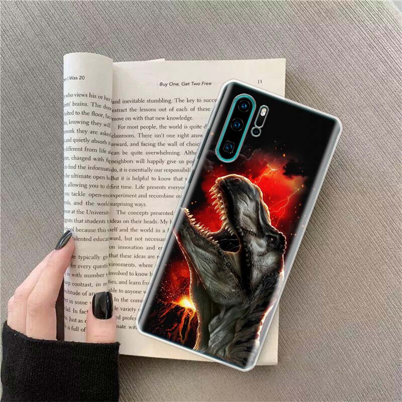 World Jurassic Park Phone Case For Huawei P50 P10 P20 P30 P40 Pro Cover Mate 40 30 20 10 Lite Capa Shell