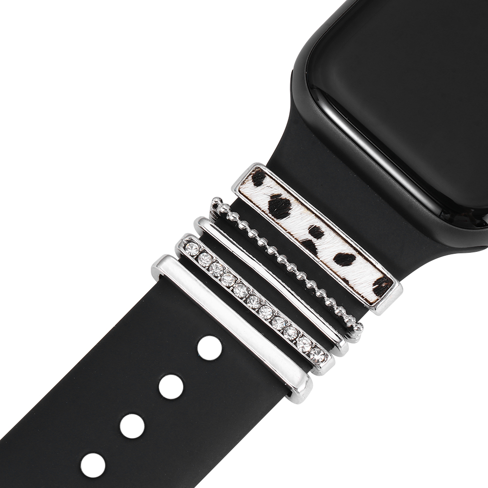 Dekoracyjny pierścionek dla Apple Watch Band Charms Smart Watch Sport Silikon Pasp