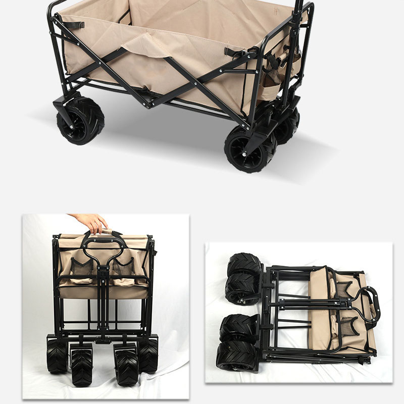 Garden Cart Hand Cart Trolley Trolley Beach Trolley Trolley Trolley حامل مشروب مع الجيب الجانبي بحد أقصى 100 كجم