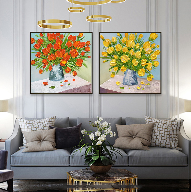 Coloful bloemen canvas schilderen vaas posters print huis decor stilleven muur kunst foto voor woonkamer eetkamer slaapkamer