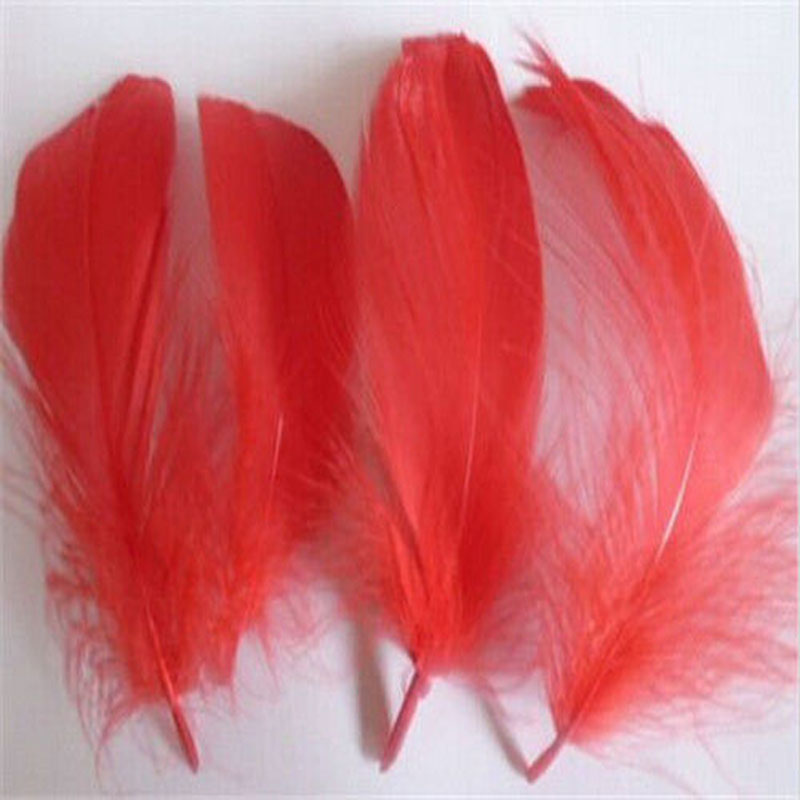 100st Natural Goose Feathers Floating 8-12cm färgglada svanplommor för hemhattshow DIY Hantverk smycken Dreamcatcher Dekoration