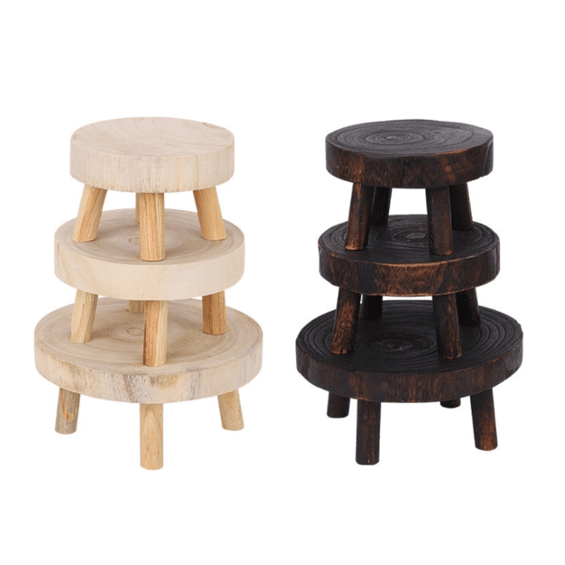 Low Stool Solid Small for BENCH Household Living Room Easy to Use Kid Gift Stable and Sturdy Plant Stand Durab