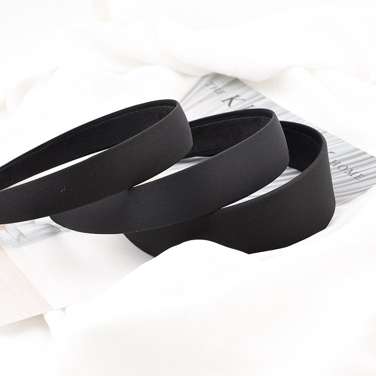 DIY Headwear Material Headband 1.5 2 3 4CM Tyg pannband Semi-Finished Black Wide pannband Hårtillbehör Partihandel