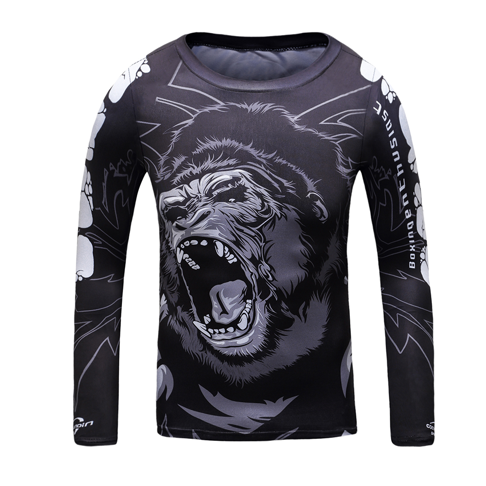 MMA Kid's Rashguard Sport Suit 3D MMA T-Shirt+Pantolon Boks Formaları Çocuk Kickboks Muay Thai Şortları Çocuk Dövüş Bjj Giysileri