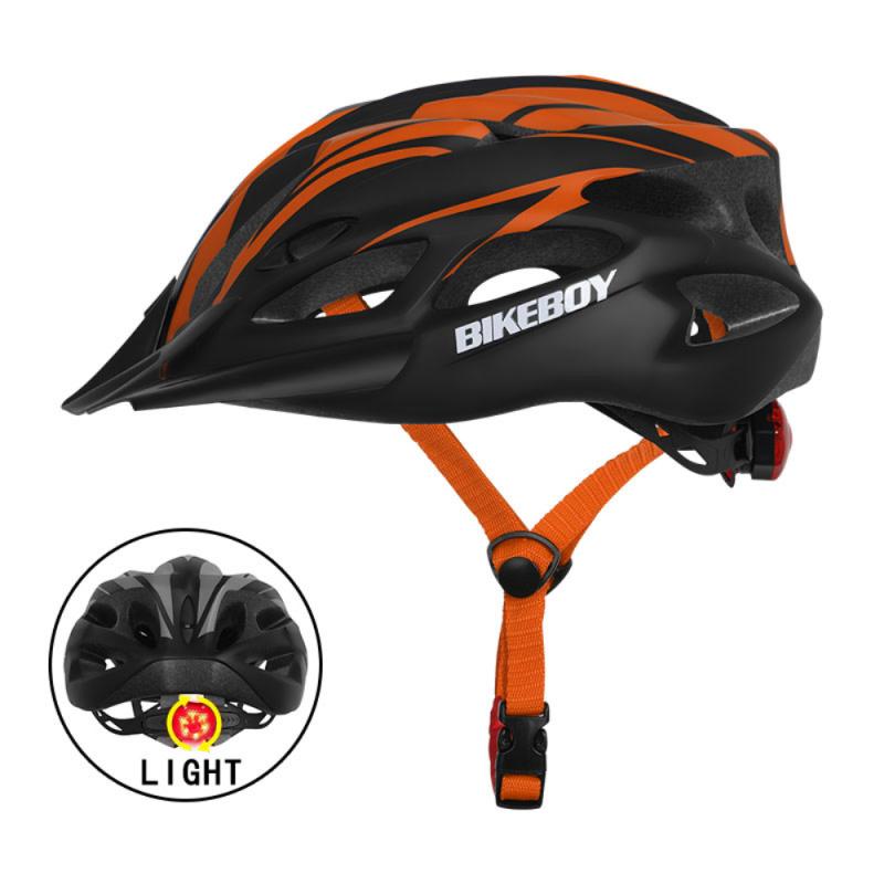 Aubtec 56-61cm fietshelmweg MTB fietsen helmen integraal gemold MTB Men Women Ultralight Bike-helm met licht