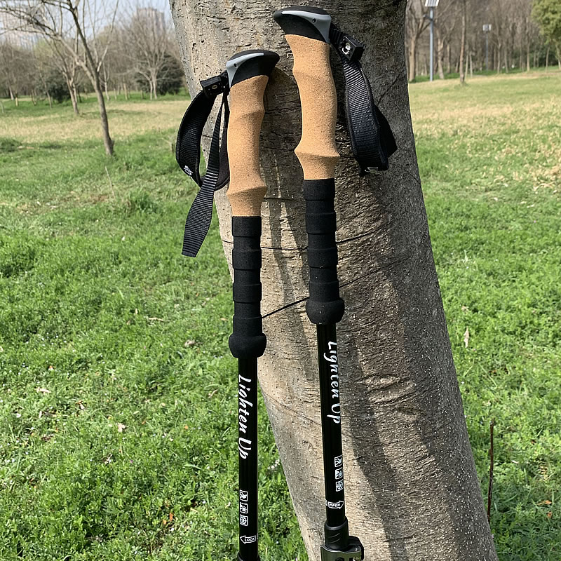 Stick Szybki Trekkingowe Lekkie wstrząsy Absorbent Cane Obronę 4 sezon/wszystkie akcesoria turystyczne, torba do przewożenia