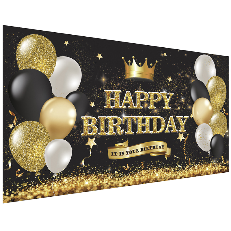 Happy Birthday Backdrop Banner Cheers To 18 Years Background Banner Decors Party Supplies Indoor Outdoor Photo Booth Props