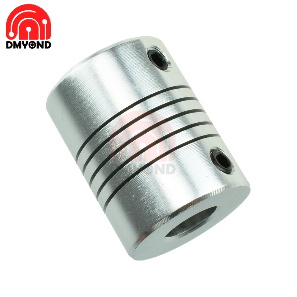 wholesale 5x8mm 8x8mm 5mm 6.35mm 8mm Aluminum Z Axis Flexible Coupling For Stepper Motor Coupler Shaft Couplings 3D Printer