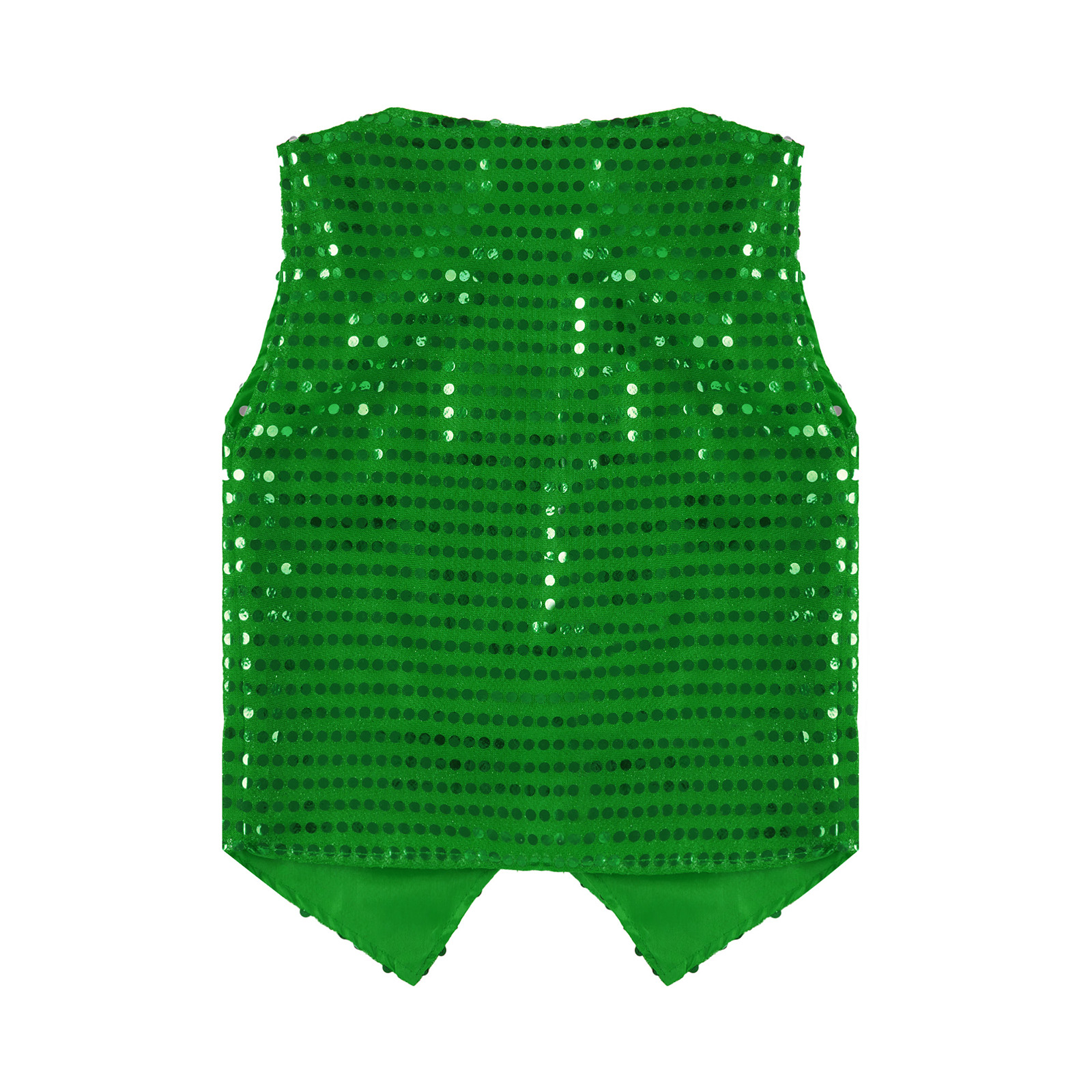 Kids Modern Latin Jazz Dance Vest Boys Sequin Tops Choir Shining Outfit Stage Performance Performance Kostuum Hip-Hop Lades Dance Wear