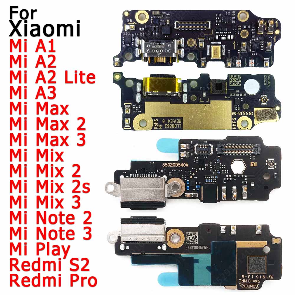 Puerto de carga para Xiaomi Mi Mix 2S MAX 2 NOTA 3 JUEGO A1 5X A2 LITE 6X A3 REDMI S2 PRA CARGA DE CARGA DEL CONECTOR USB