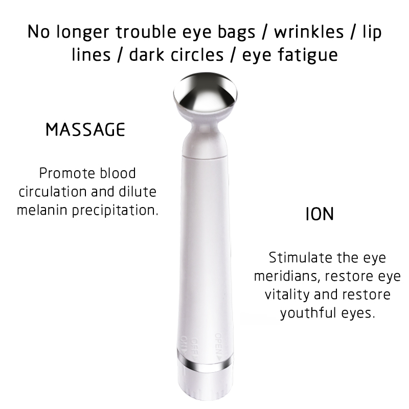 Vibrator Eye Massager Pen Skin Care Anti Dark Circle Anti-Aging Wrinkle Massage Tools Lighten Face Mouth Eyes Lines Beauty Tool