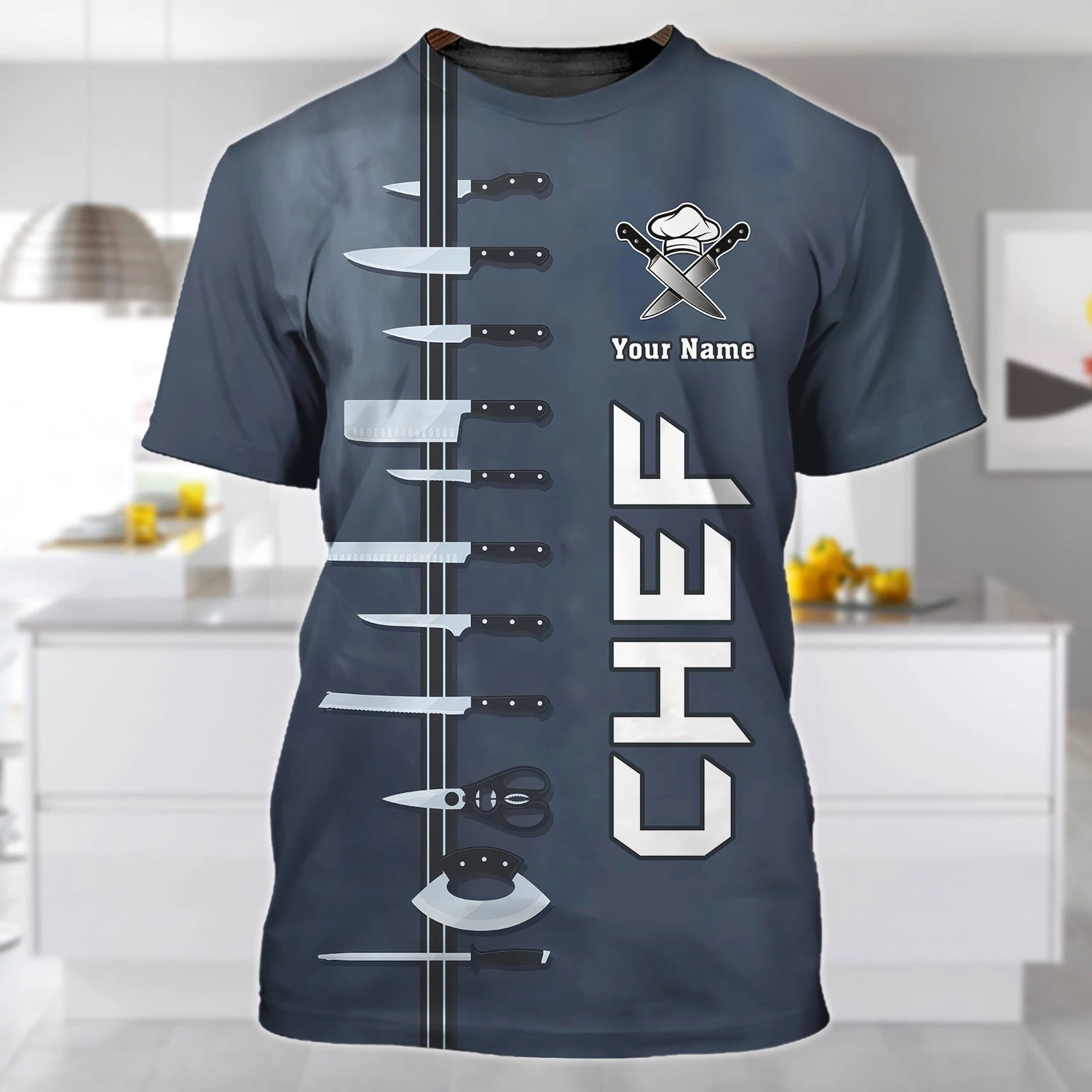 Крутой шеф-повар 3D Рубашки Летняя мужская футболка на заказ на заказ шеф-подар