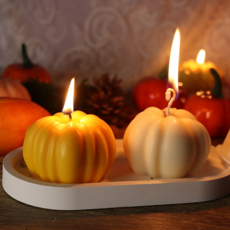 New Pumpkin Silicone Candles Mould For Aromatherapy Candles Mold Resin Soap Polymer Clay Plaster Handcraft Halloween Decoration