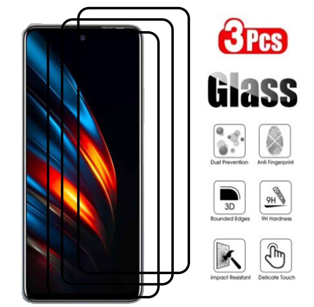 Fullt täckmodert glas för Tecno Pova 2 3 4 5 Spark 10 Pro Screen Protector på Tecnopova2 LE7 POVA2 NEO 2 3 Skyddsfilm