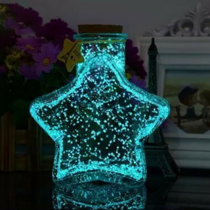 10g Luminous Noctilucent Sand Stones Wishing Bottle Fish Tank Supplies for Home Garden Fish Tank Wedding Decor DIY Party Supply