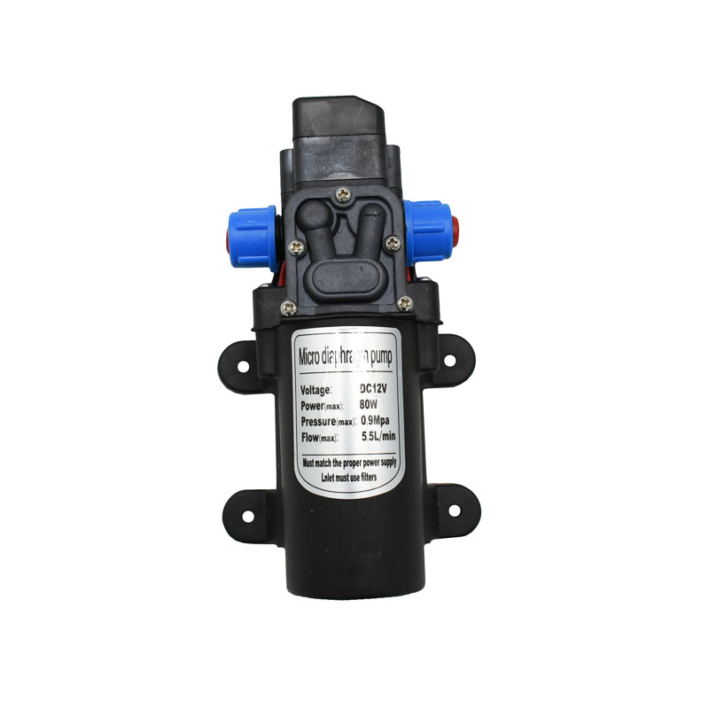 Pompe à eau à haute pression DC 12 Volt 60W 80W 100W Micro Diaphragm Water Pompe with Pressure Adaptateur d'auto-emprime Adaptateur