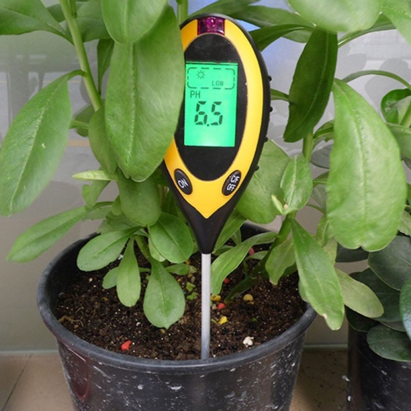 PH Soil Tester Soil Moisture Monitor Sunlight Temp Testers Acidity Alkali Test Tool Garden Plant Thermometer Hygrometer