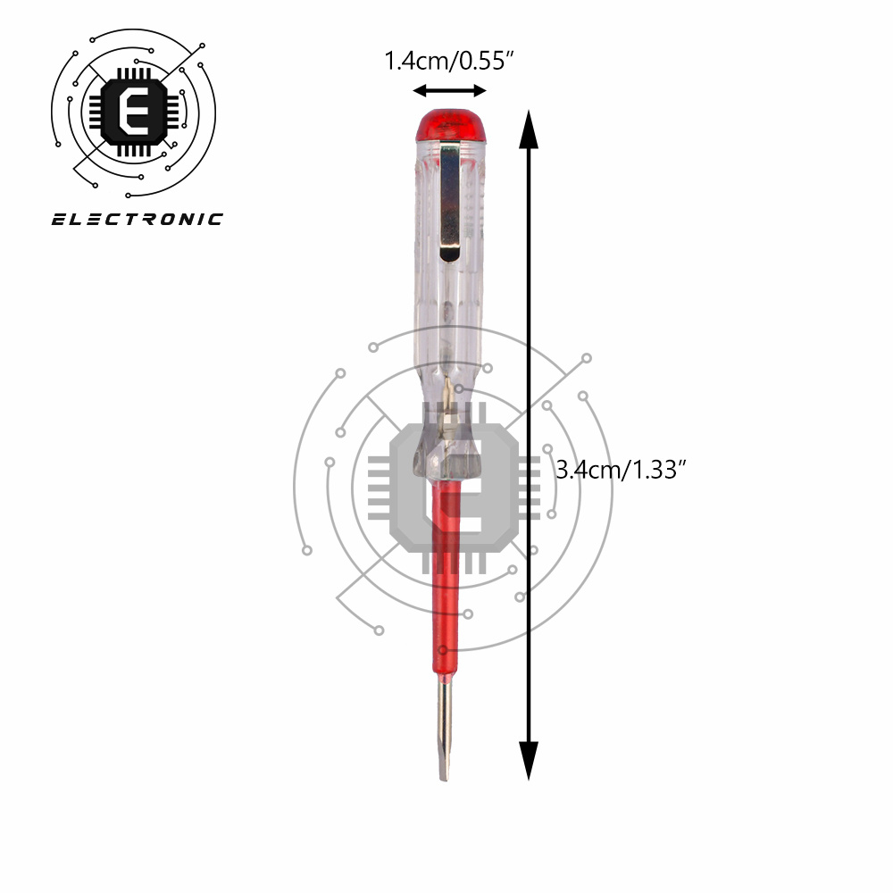 Bärbar LED-spänning 100-500V Testpenna Testare Cross Flat skruvmejsel Socket Detector Skruv Driver Reparera elektriker Hem Tool