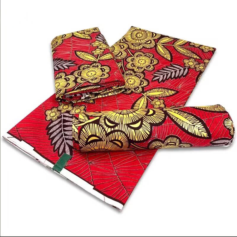 2024 Wholesale Best One African Golden Wax Fabrics High Quality Nigeria Golden Ankara Printed Wax Materials 6Yards/pcs For Dress