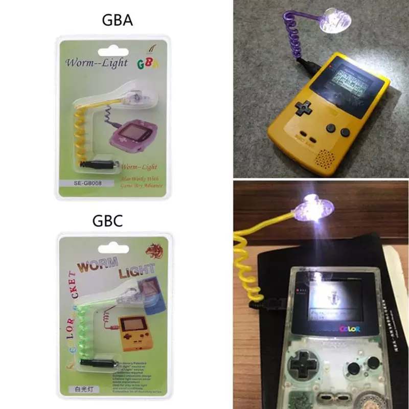 LED LED pliable Lumière nocturne pour Nintendo Game Boy GBA GBC LED WORMlight