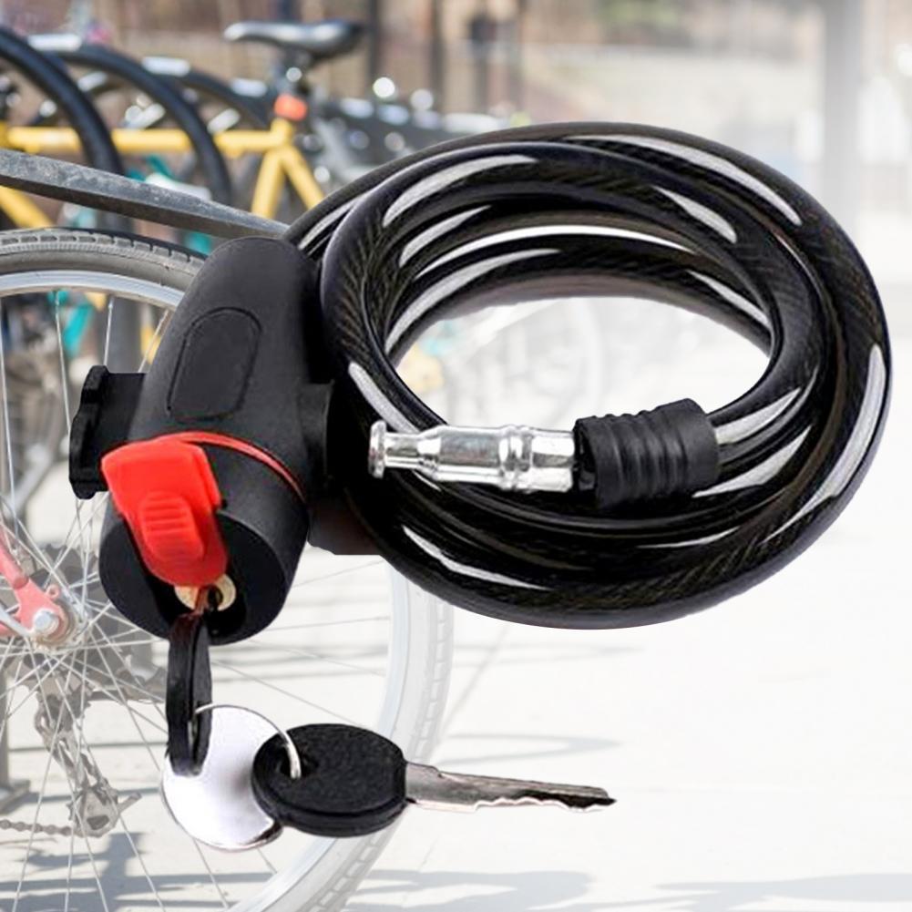 Verrouillage de vélo flexible serrure de vélo résistant aux vélos antivol verrouillage de câble métallique Métal robuste verrouillage du verrouillage de sécurité de sécurité