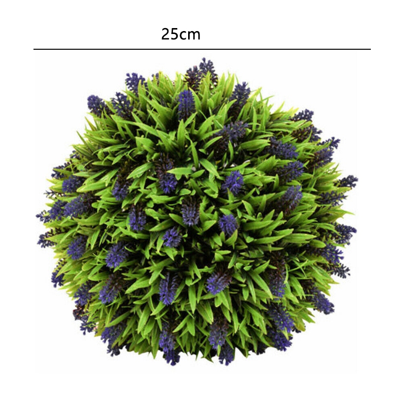 Suspension de topiaire bille lavande jardin artificiel de la plante de fleurs de décoration de plante de plante de planche 25 cm promotion