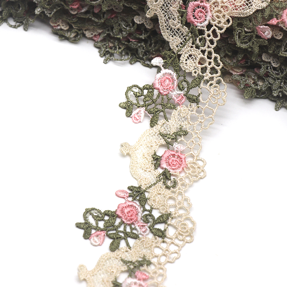 Hful Flower Lace Trim Wedding Embroidered Diy Handmade Patchwork Valentines Day Home decor Sewing Supplies Crafts