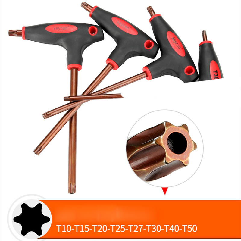 Klucz w kształcie litery T w kształcie litery T Torx T10 T15 T20 T25 T30 T40 T45 T50