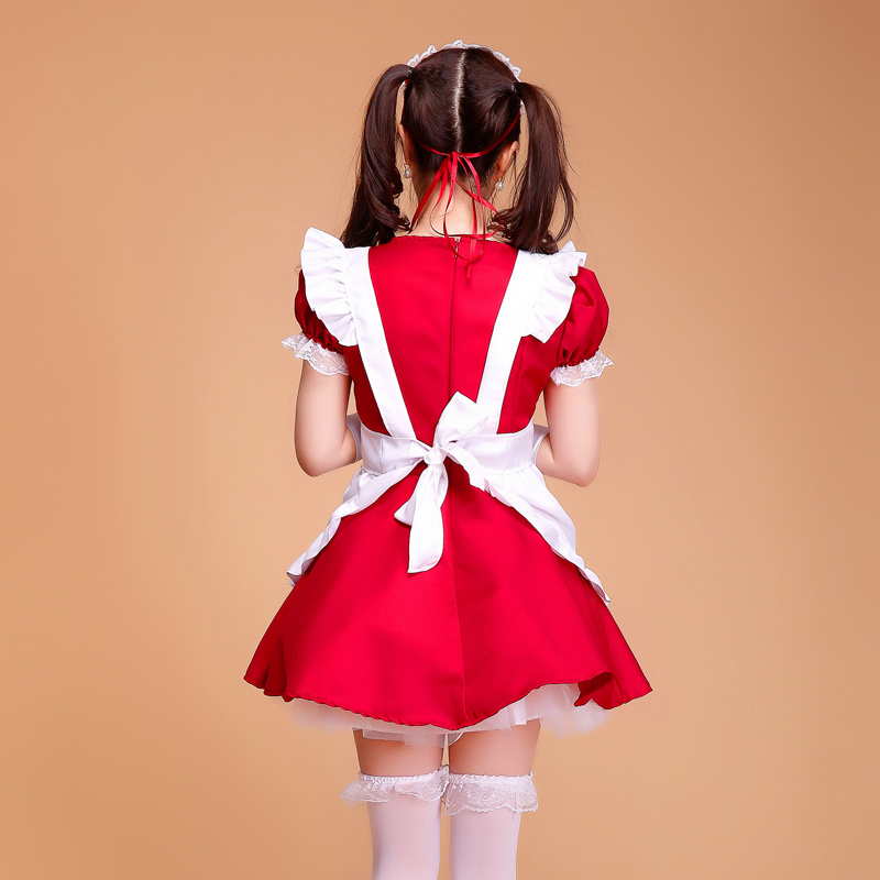 CAFE Restaurant Maid Wear serveur Uniforme professionnel à jupe courte serviteur Costume costume Sweet Lolita Vêtements