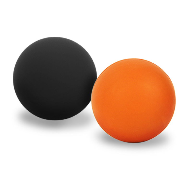 Double Lacrosse Ball Massage Ball Set Solid Silice Gel Trigger Point Ball pour la thérapie corporelle, libération myofasciale, yoga, maux de dos