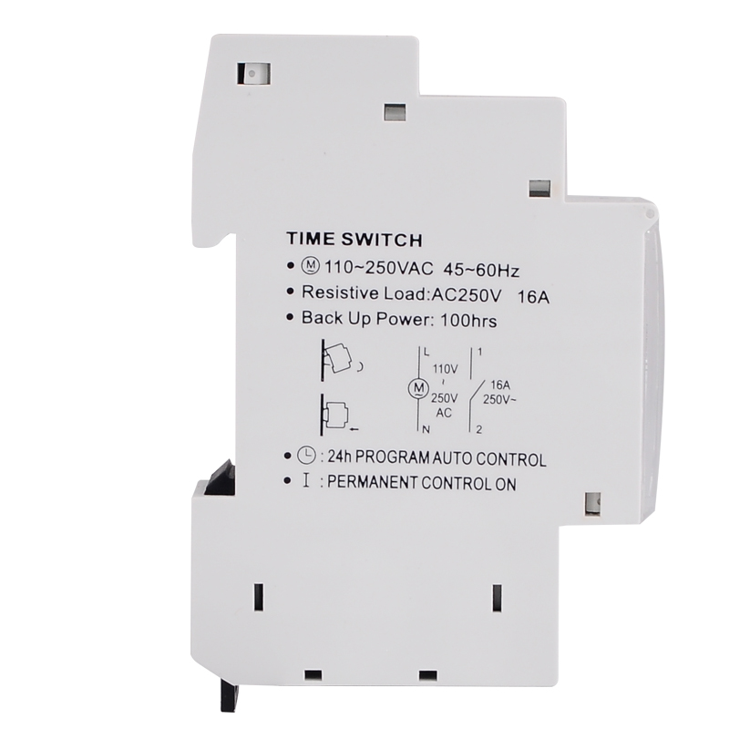 110-250V 16A Quartz Mechanical Timer 24 Hours Programmable Din Rail Relay 15 Minutes Interval Time Switch Gauge Instruments