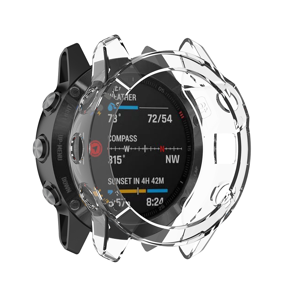 Защитный корпус TPU для Garmin Fenix 6 6x Smart Watch Shockper-Resee Anti-Scratch Watch Cover Shell Accessories