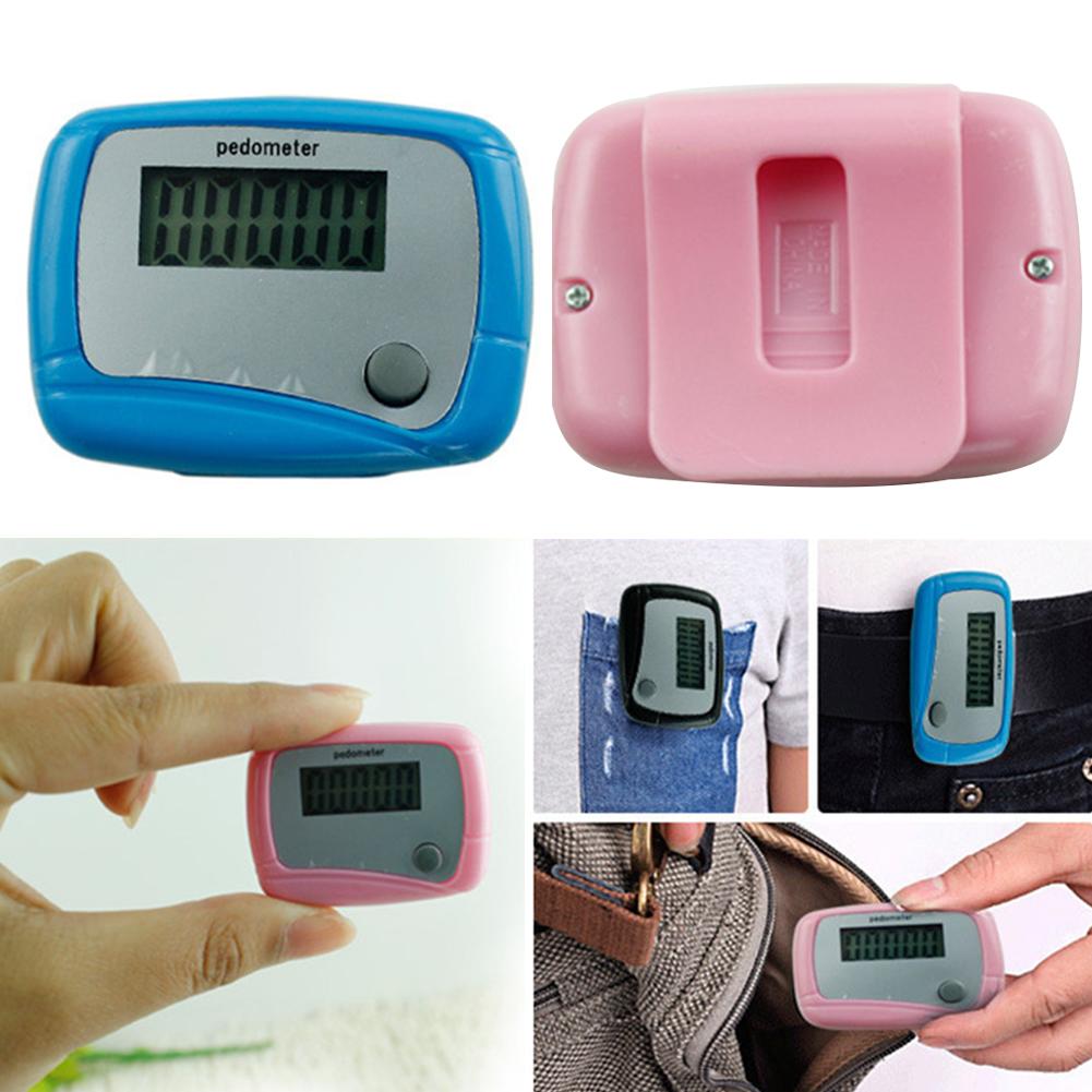 Portable Mini Digital LCD Afficher le podomage en silicone passant pas de marche à distance de randonnée COMPRENT COMPRENDRE POUR LES FEMMES MEN SPORT