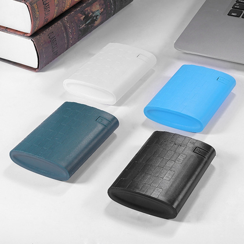 Banque d'alimentation de bricolage Chargeur de batterie à tête plate Case extérieure Double Portes de sortie USB Boîte de coque en plastique Cas de banque d'alimentation