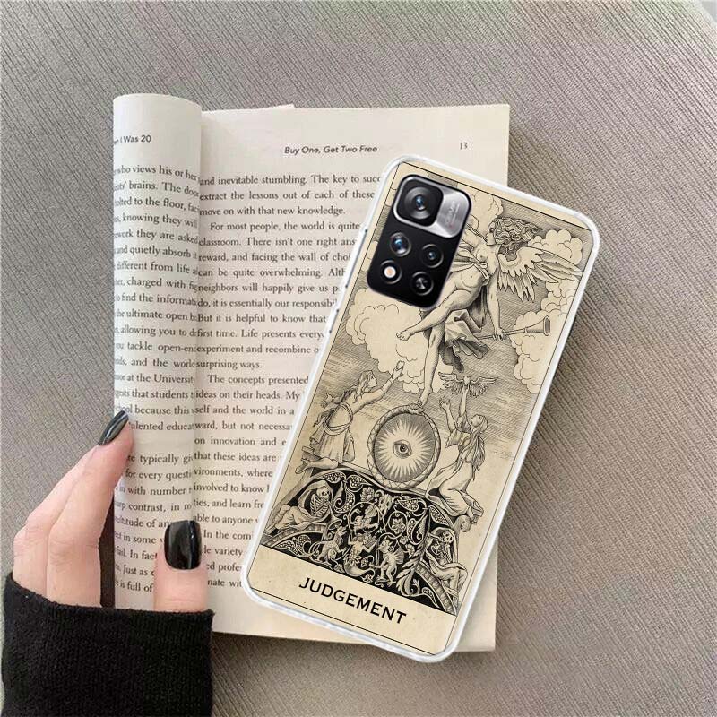 Fell Tarot Card significations du téléphone pour Xiaomi Poco X4 F4 GT X3 NFC X5 X6 Pro 5G M5 M5S M4 M3 F5 MI Note 10 Lite F3 F2 F1 COUVERTURE