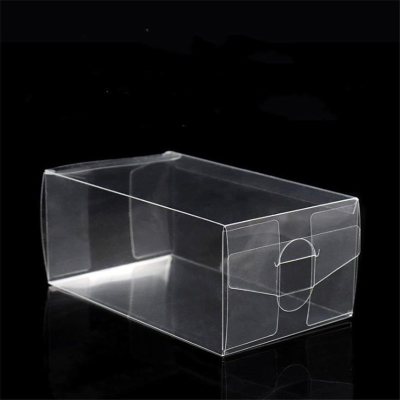 50st Universal PVC Transparent Box Plastic Gift Jewelry Toy Packing Box Clear Display Package Supplies