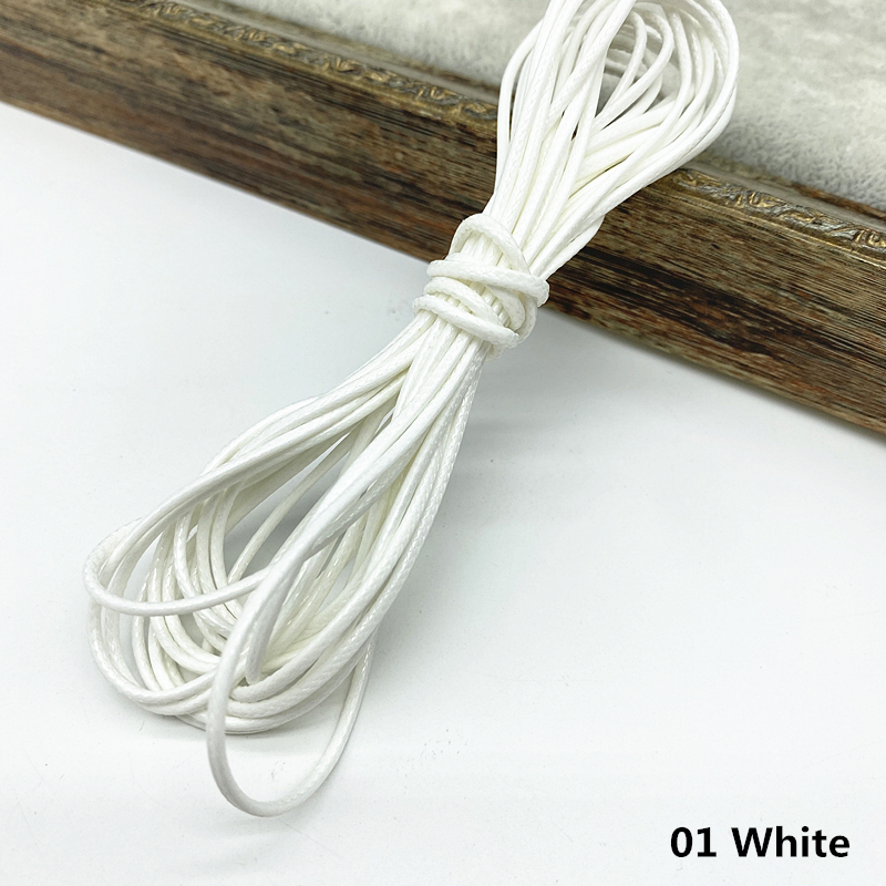 5 iarde da 1,5 mm filo cerato gioielli fai -da -te che fanno filo corda corda in pelle cucire cucitura a mano arti artigianali