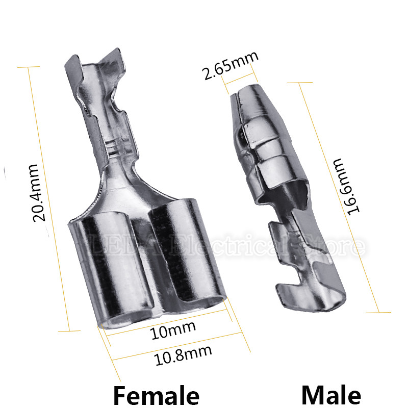 Durchmesser 4mm Doppelkugelanschlusswagen Elektrikdrahtanschluss 4.0 Männliche Weibchen 1: 2 und transparente Hülle