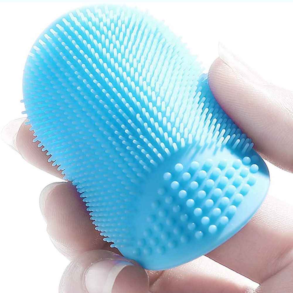 Baby Silikonbad Pinsel Cradle Cap Scrubber Peeling und Massieren von Pinsel Kopfhautpflege für Haarpflege und Körperpflege