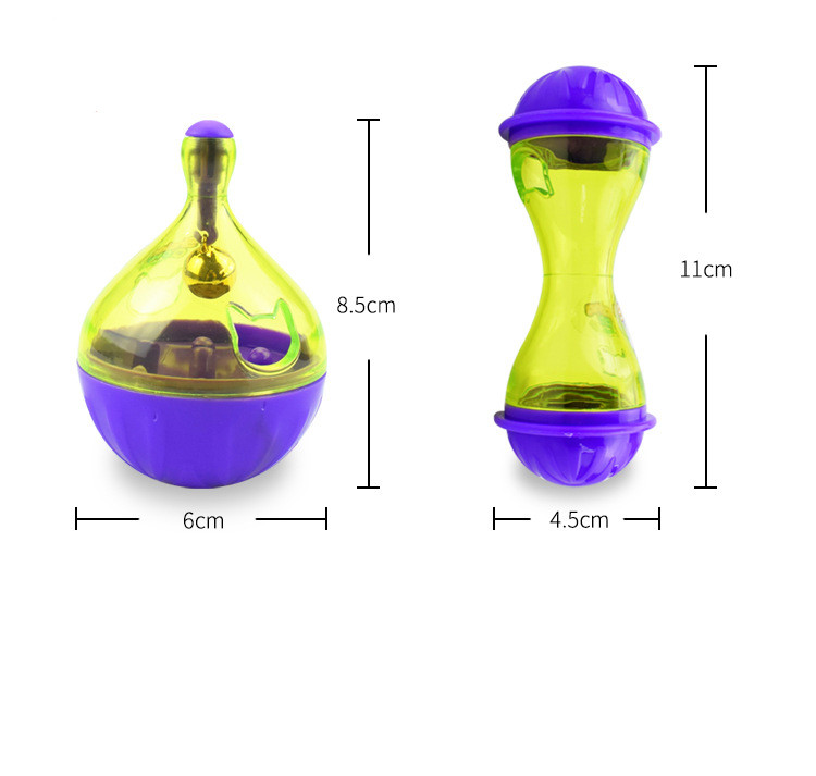 Comida de gato de cachorro interativo Treat Ball Bowl Toy Funny Pet Skodaking Fakage Food Recipiente Puppy Cat Feed Slow Pet Toys Toys