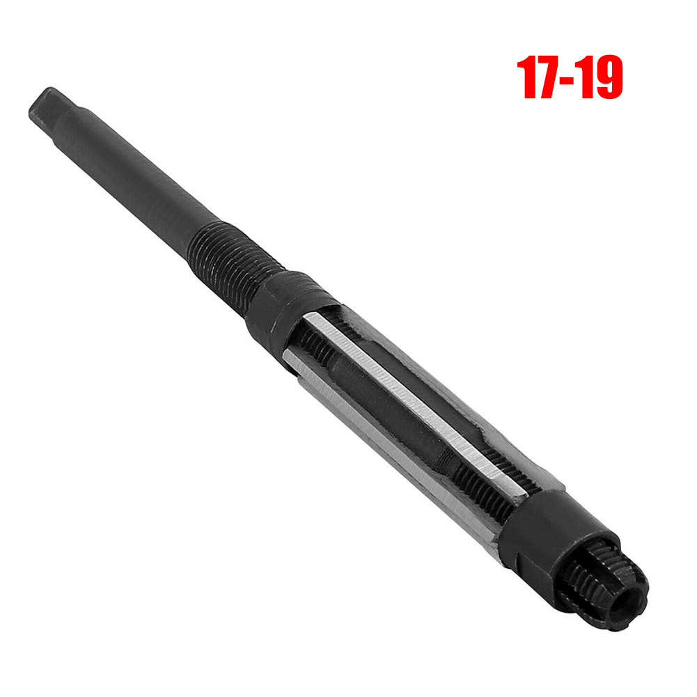 10-26mm H8 Adjustable Manual Chuck Reamer 6 Flutes HSS Metal Round Hole Cylindrical Ream Reaming Cutter For Reaming Hole