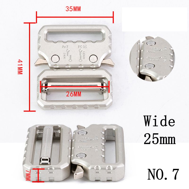 Metall Quick Side Release Spuckles For Webbing Tactical Belt Safety Strong Hooks Clips Diy Outdoor Bagage Accessories Silver Silver