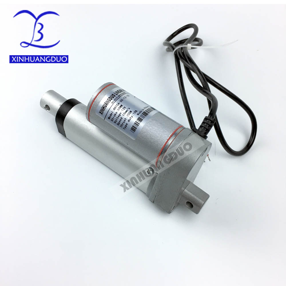 Electric Linear Actuator 12V 25mm 50mm 75mm 100mm 900N /198LBS micro high speed linear actuator for TV ,door window xinhuangduo