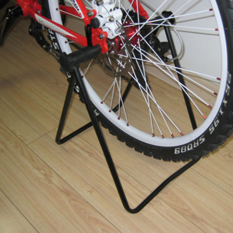 Rack de estacionamento dobrável de bicicleta de alta qualidade Flexível de bicicleta Stand Tripé de reparo de cubo de três rodas Tripé