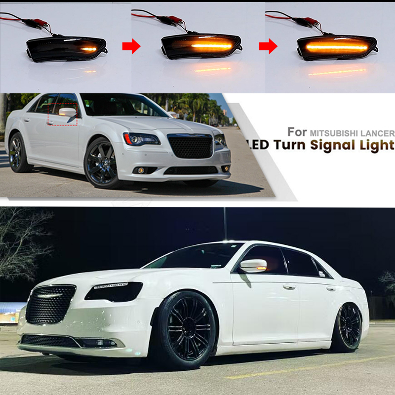 para luzes de sinal de espelho lateral Chrysler 300 de 2011-2020 Luz 68170149aa;68170148AA