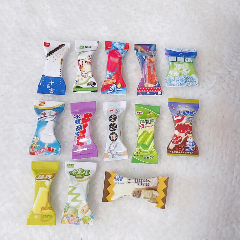 5 Stuks 1/6 Schaal Dollhouse Miniatuur Chips Melk IJS Popsicle Zak Mini udawanie Voedsel Voor Blyth Barbies Bjd Pop Accessoires